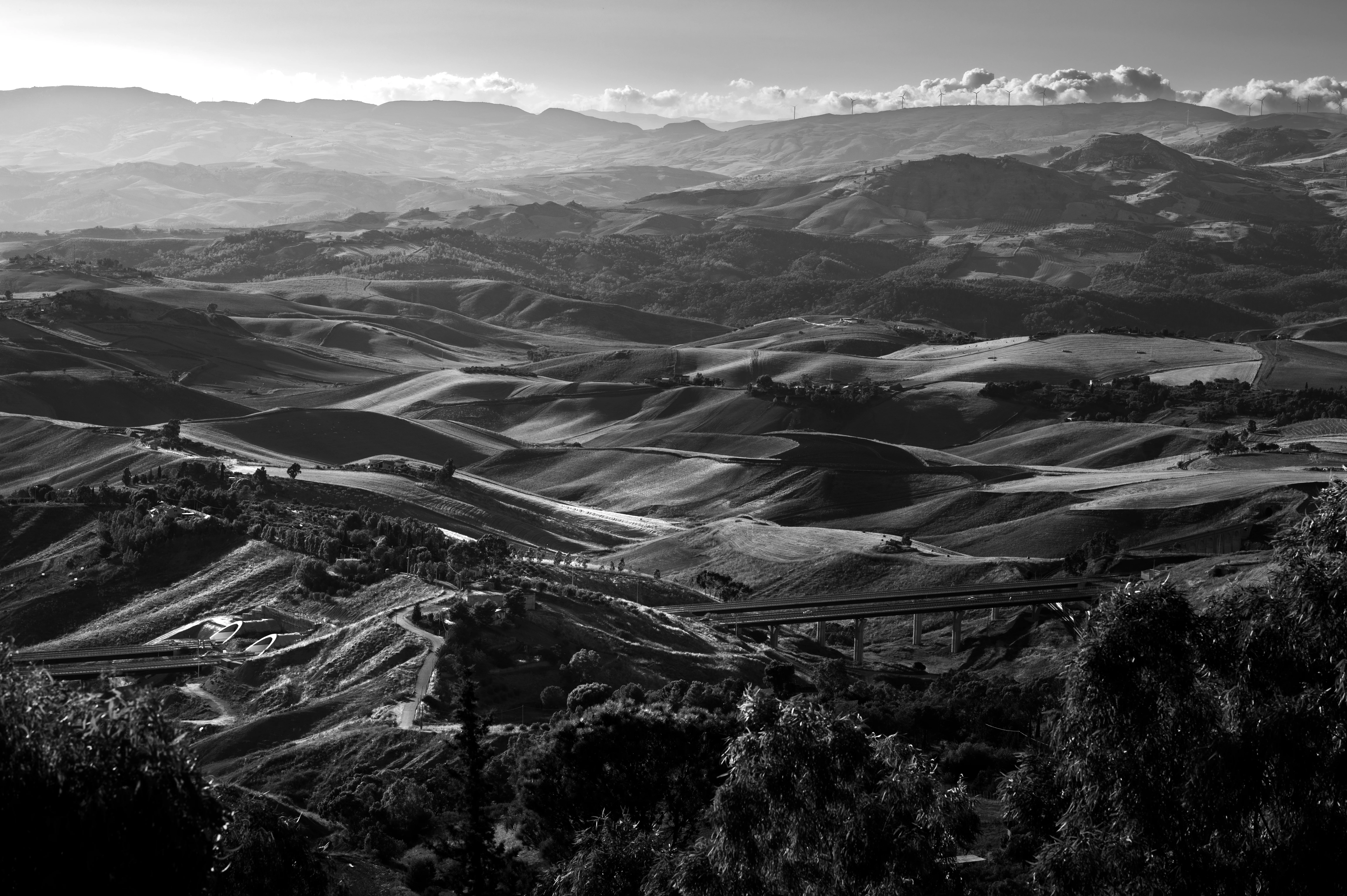 Vista dal cristo redentore di Caltanissetta