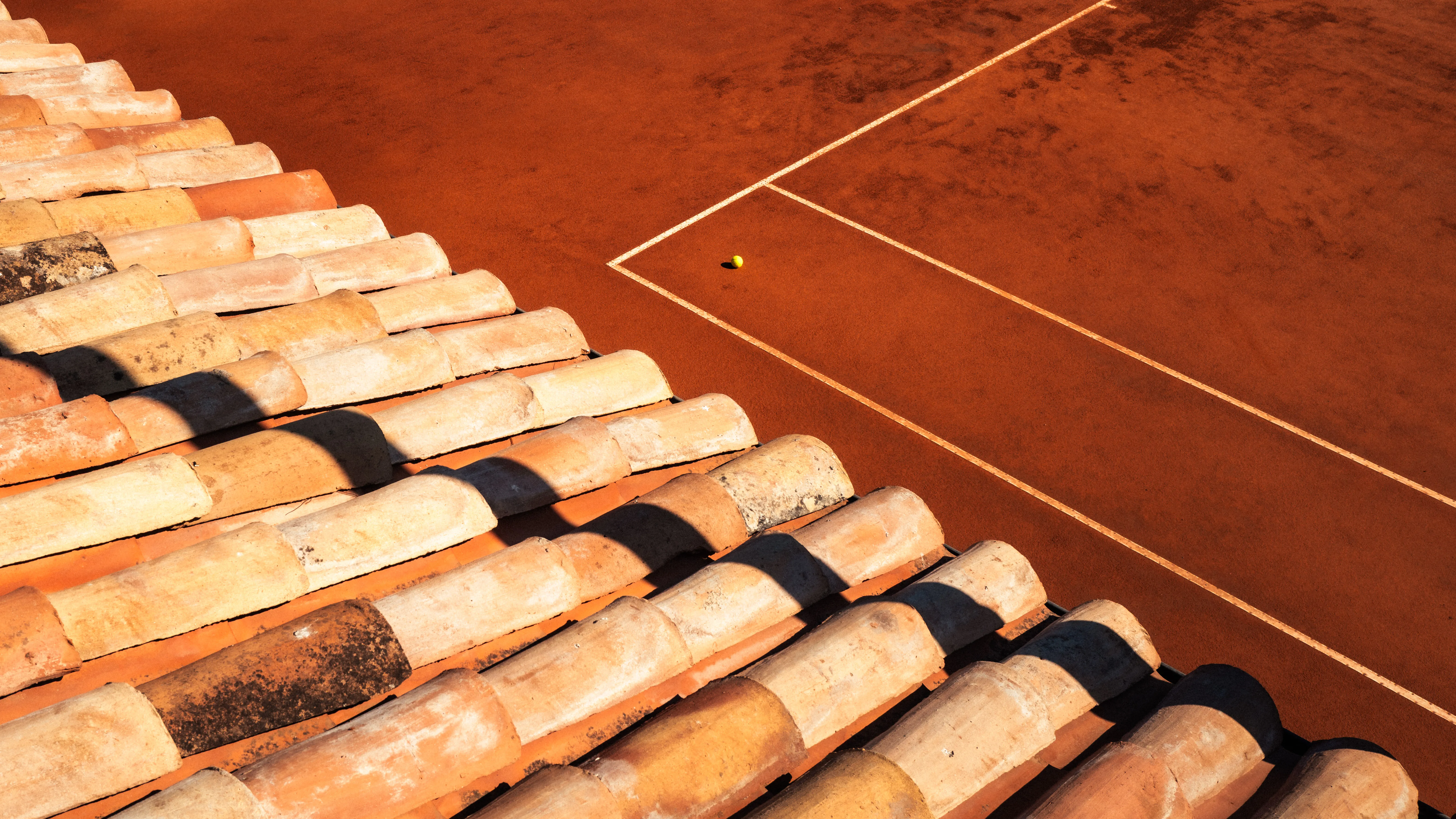 Campo da tennis di Taormina dall'alto
