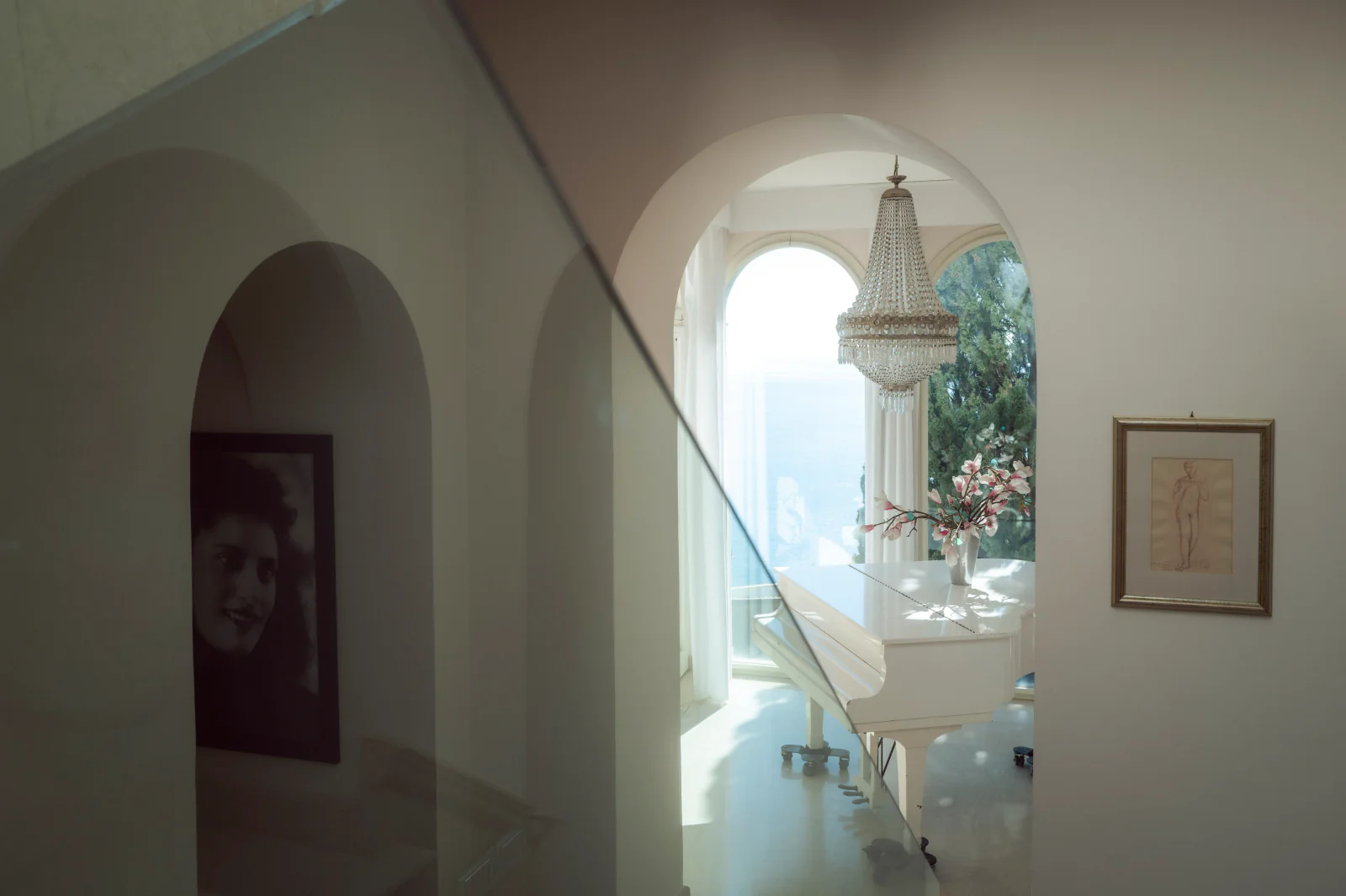 Pianoforte in una casa di Taormina